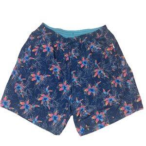 Birddogs Swimsuit M Blue Floral Bathing Suit